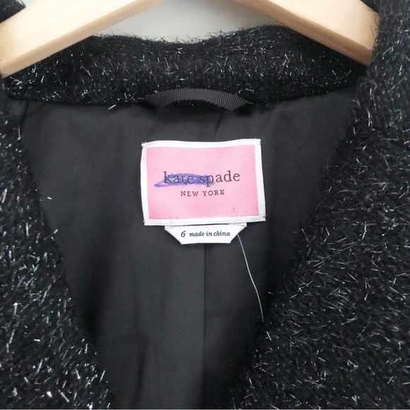 Kate Spade NY Tinsel Tweed Wool Blend Blazer - Picture 6 of 8